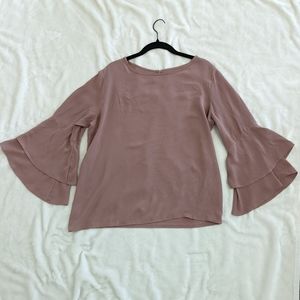 LOFT blouse, Large, mauve